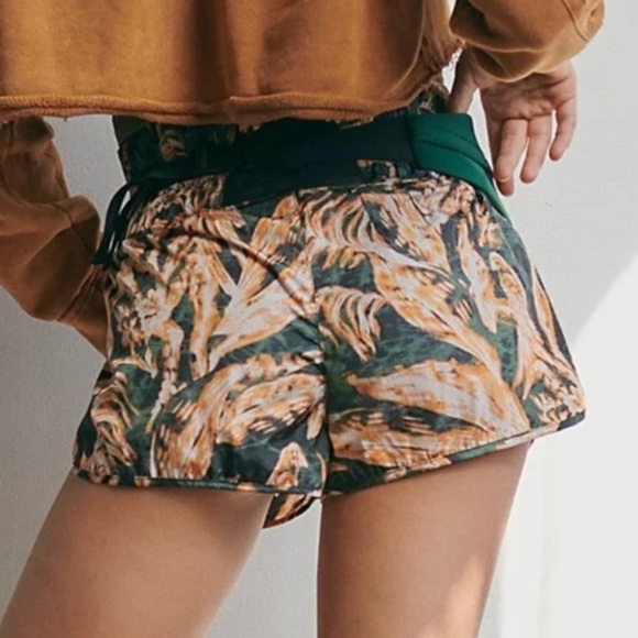 Free People Pants - New Free People The Way Home Smocked Waist Running Athletic Shorts Floral Size S
